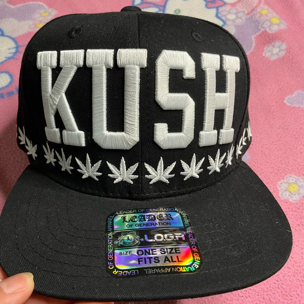 KUSH New Black and White SnapBack